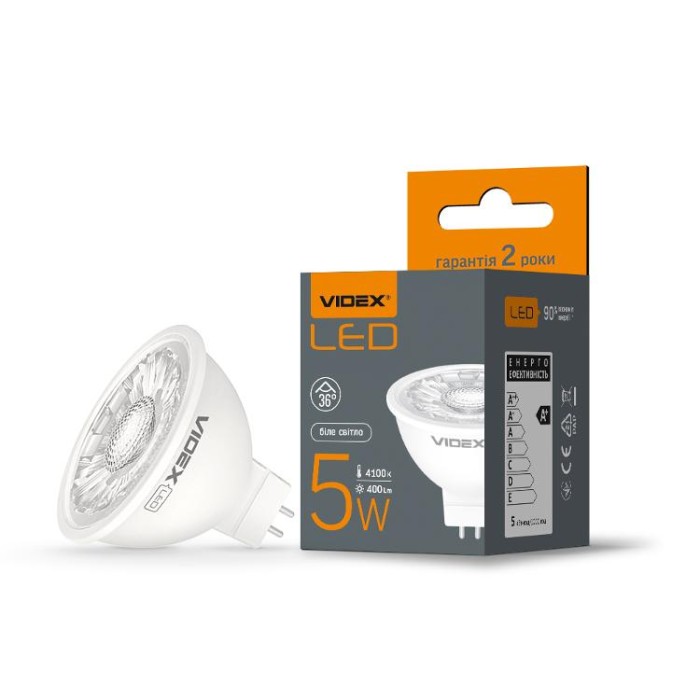 купить купить LED лампа VIDEX MR16eL 5W GU5.3 4100K  