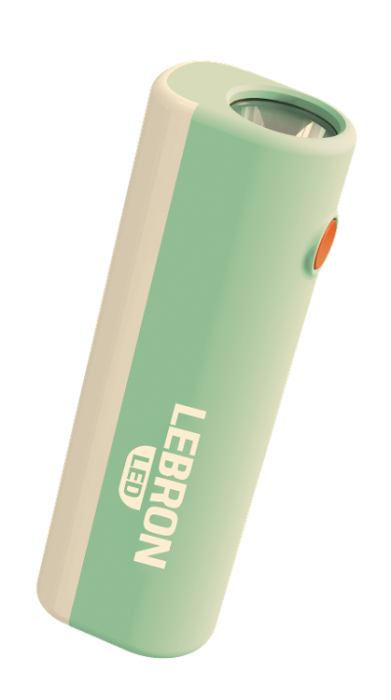 LED ліхтар ручний акумуляторний LEBRON L-HL-15, ABS, зелений, 5W/1W, USB, 1200mAh Li-Ion