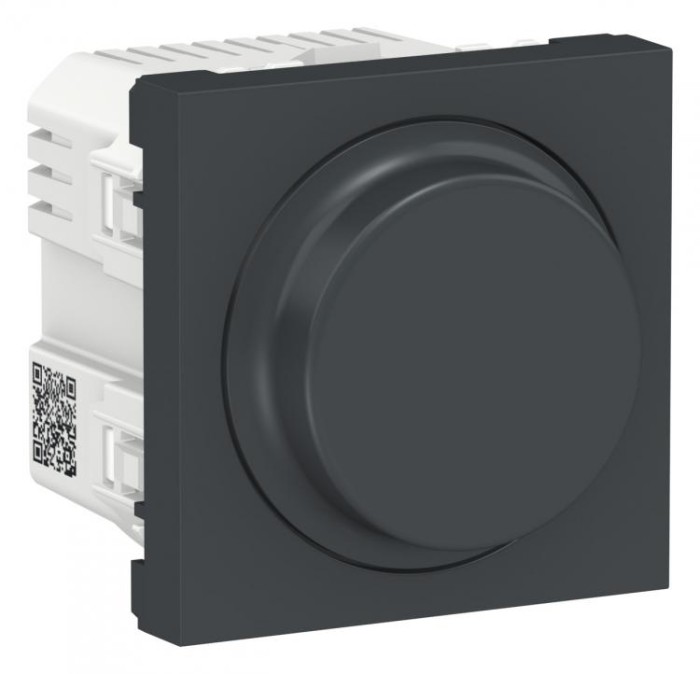 купить купить Универсальный поворотный диммер для LED ламп антрацит Unica New Schneider Electric (Шнайдер Электрик)  