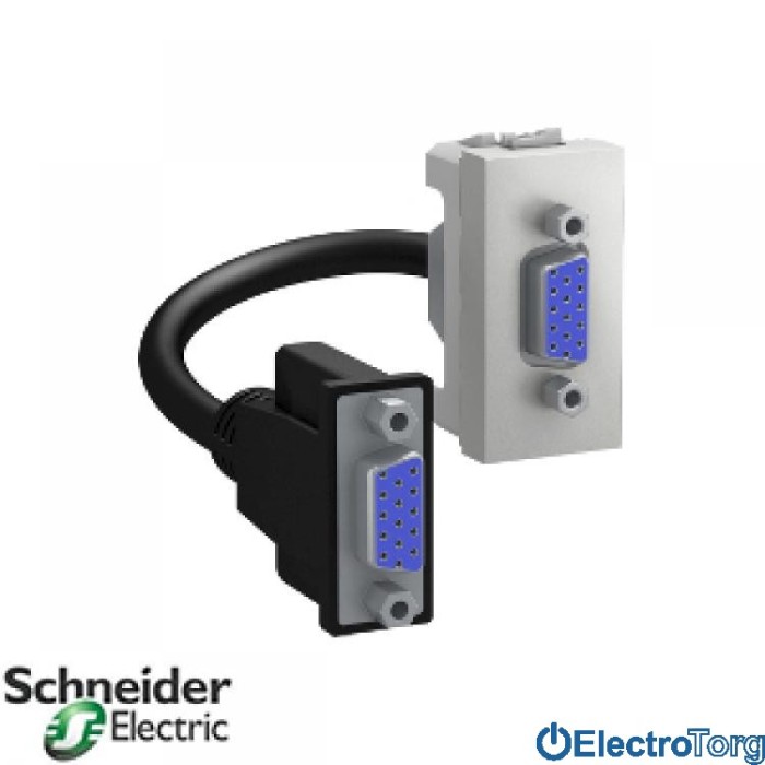 Коннектор VGA алюминиевый Unica Schneider