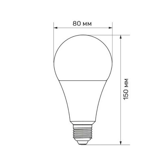 купить купить LED лампа TITANUM A80 18W E27 4100K  