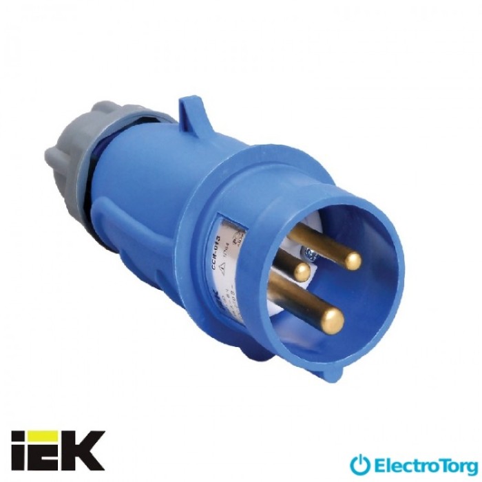 купить купить Вилка переносная ССИ-013 16А-6ч/200-250В 2Р+РЕ IP44 MAGNUM ИЭК(IEK)  