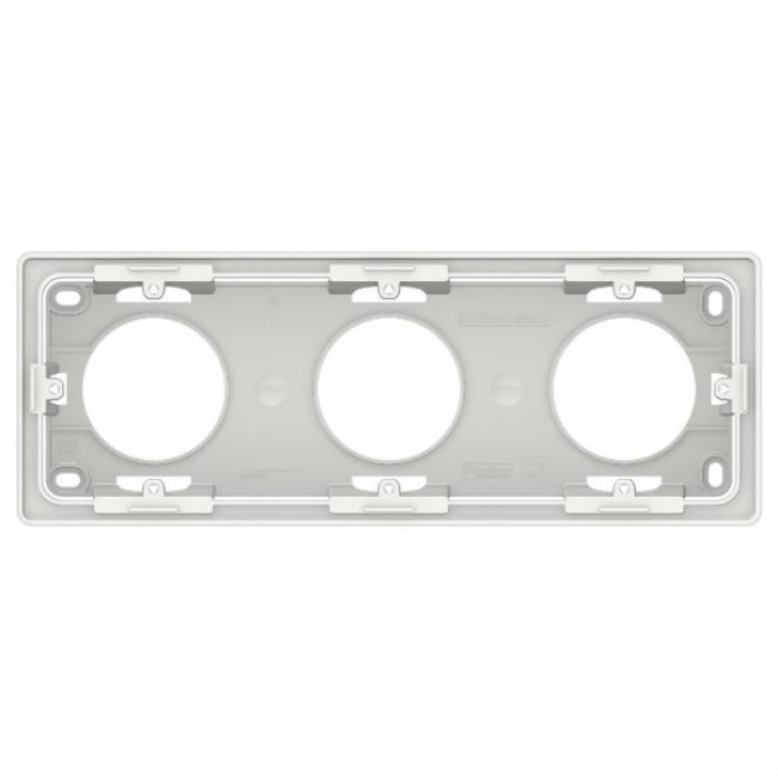 купить купить Коробка для открытой установки 3-постовая белый Unica New Schneider Electric (Шнайдер Электрик)  