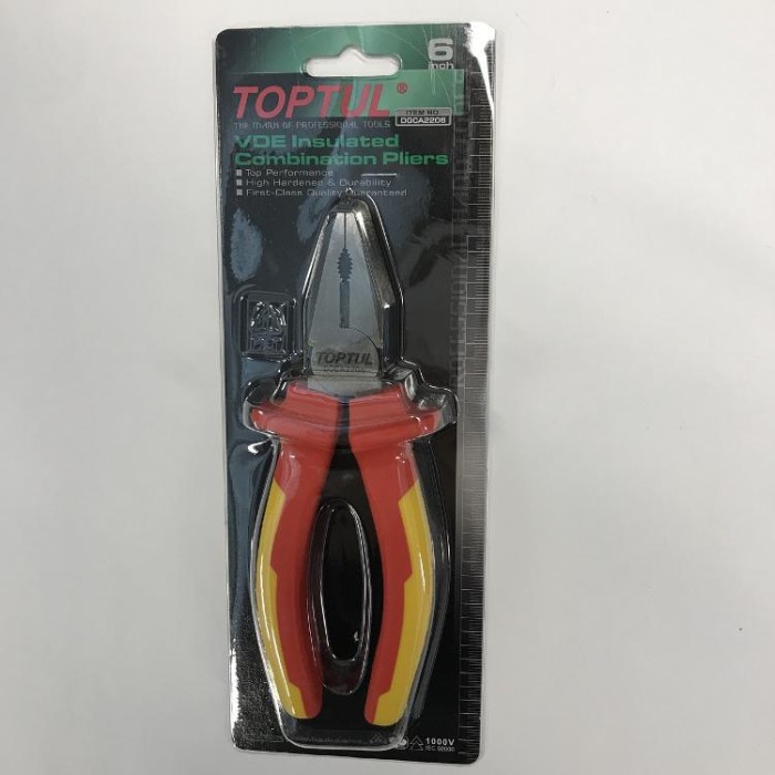 купить купить Пассатижи электрика 6&quot; изолированные 1000V VDE TOPTUL DGCA2206  