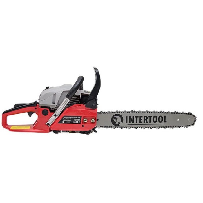 купить купить Мотопила цепная 2,2 кВт., 52 см3, шина 45 см., 3200 об/мин. INTERTOOL DT-2208  