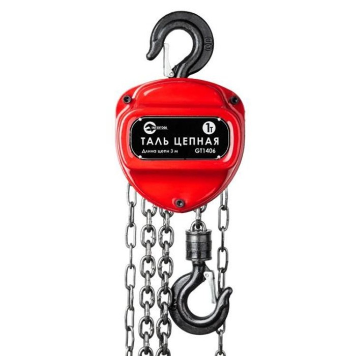 купить купить Таль цепная 1т, цепь 3м INTERTOOL GT1406  