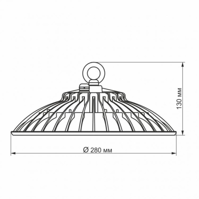 купить купить LED высотный светильник ХайБей 100W 5000K белый VIDEX  