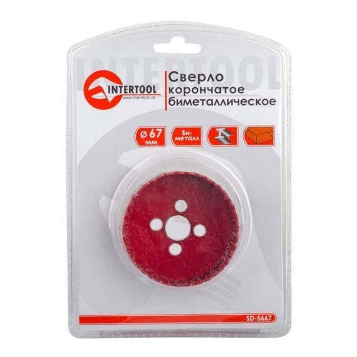 купить купить Коронка по металлу биметаллическая 67 мм INTERTOOL SD-5667  