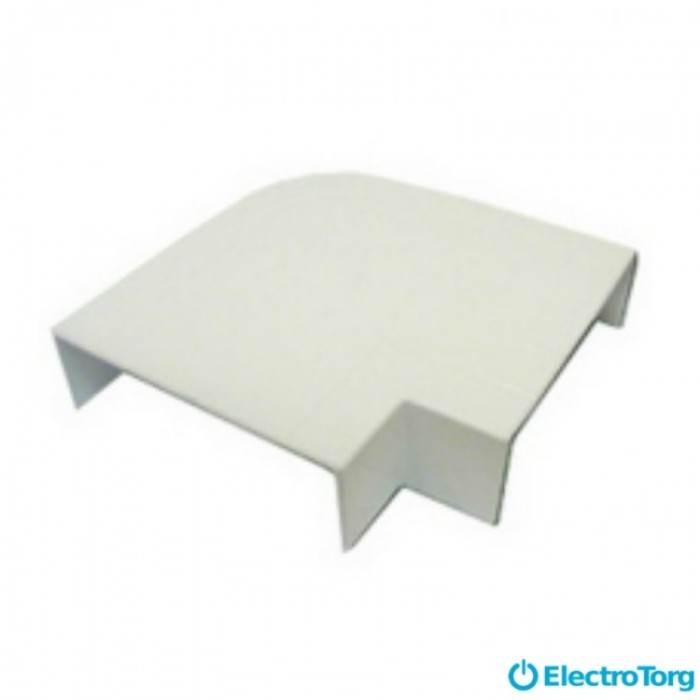 купить купить Плоский угол  e.trunking.blend.angle.stand.20.10.yw для короба 20х10мм (молочно-белый) E-Next  