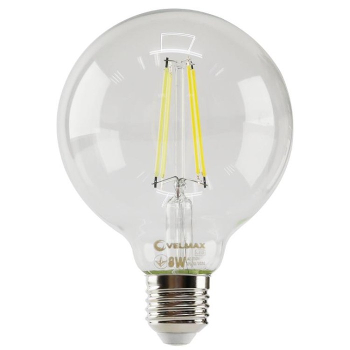 купить купить LED лампа V-Filament-G95 8W E27 4100K 800Lm VELMAX (Велмакс)  