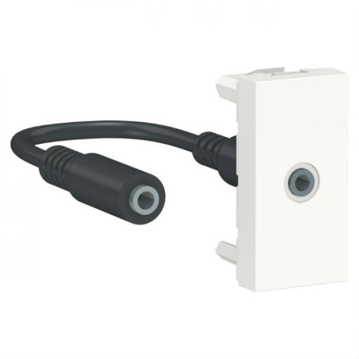купить купить Розетка Minijack 1 модуль белый Unica New Schneider Electric (Шнайдер Электрик)  