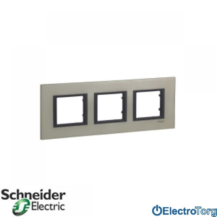 Рамка тройная горизонтальная Unica Class Schneider