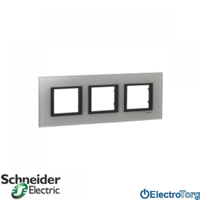 Рамка тройная горизонтальная Unica Class Schneider