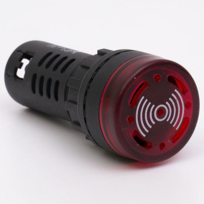 Зумер світлосигнальний AD22-22MS АC/DC 24В, червоний TAKEL