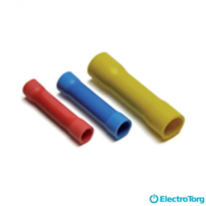 купить купить Гильза соединительная изолированная  e.splice.stand.rvt.1.yellow 0,5-1,5 кв.мм, желтая E-next  