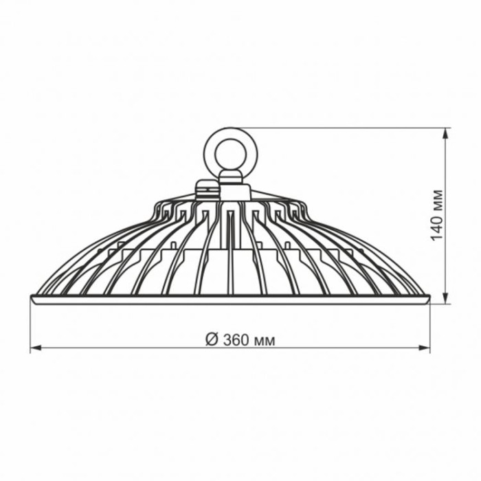 купить купить LED светильник высотный ХайБей 150W 5000K белый VIDEX  