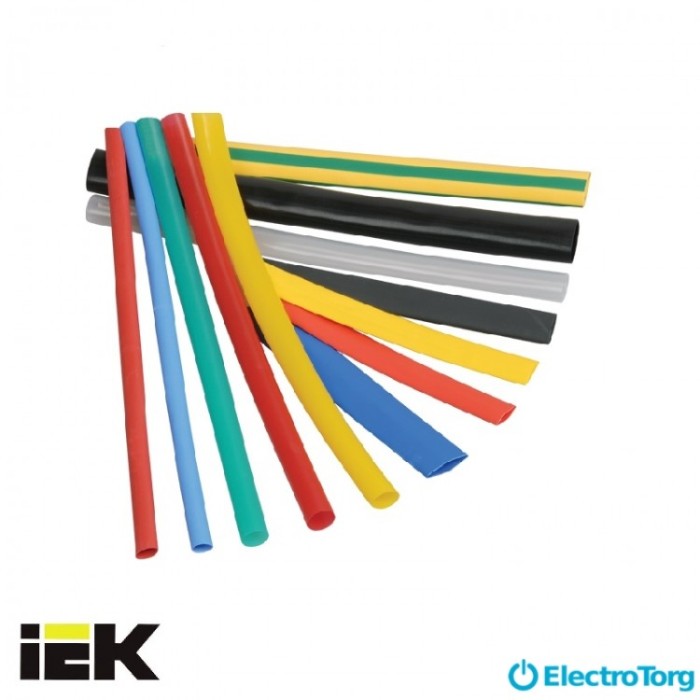 Термоусадочная трубка ТТУ 14/7 красная 100 м/рол ИЭК(IEK)