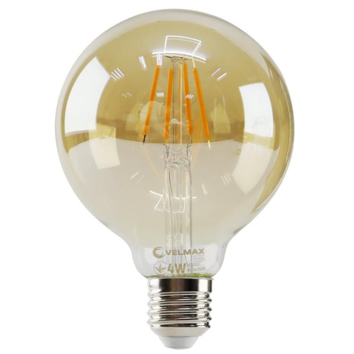 купить купить LED лампа V-Filament-Amber-G95 4W E27 2200K 400Lm VELMAX (Велмакс)  
