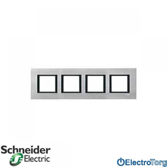Рамка четверная горизонтальная Unica Class Schneider