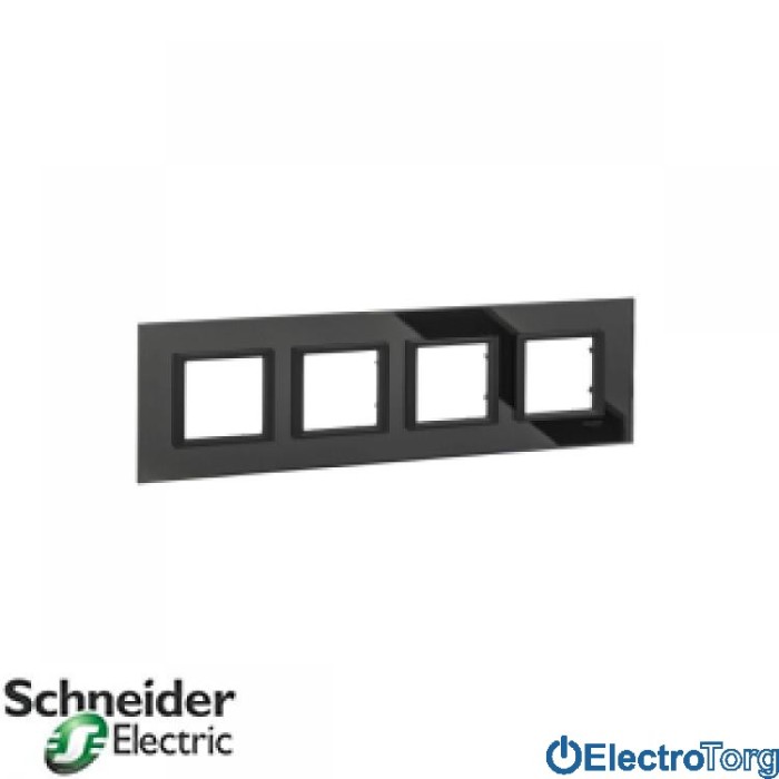 Рамка четверная горизонтальная Unica Class Schneider