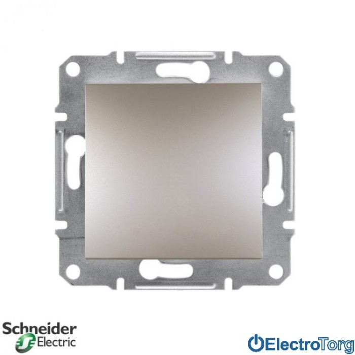 Выключатель кнопочный бронза Asfora Schneider Electric (Шнайдер Электрик)