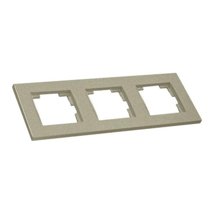 Рамка горизонтальна тримісна RITA, Mutlusan, &amp;quot;титан&amp;quot;, (2220 800 1383)