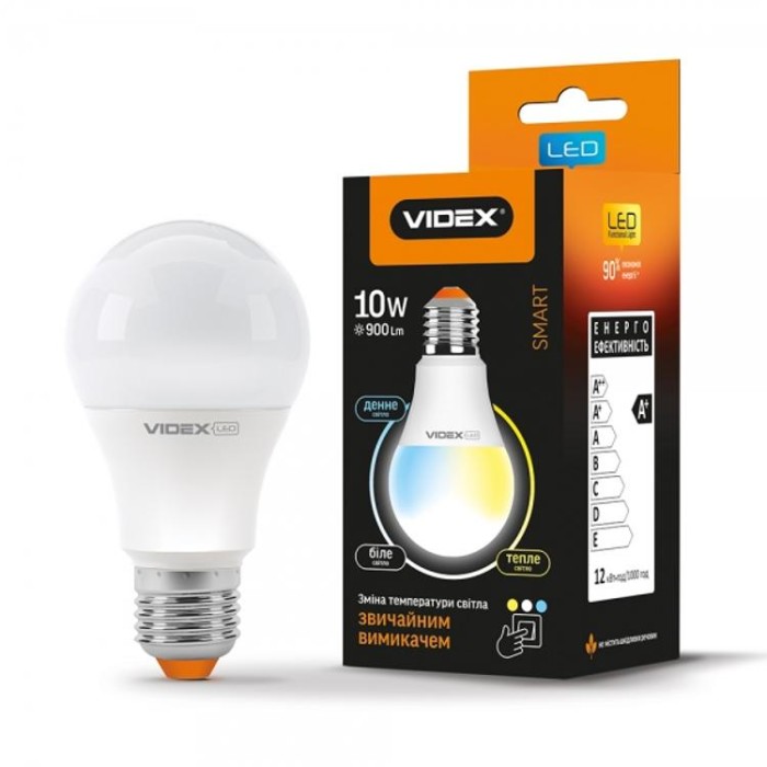 купить купить LED лампа с регулировкой цветности A60eC3 10W E27 VIDEX  