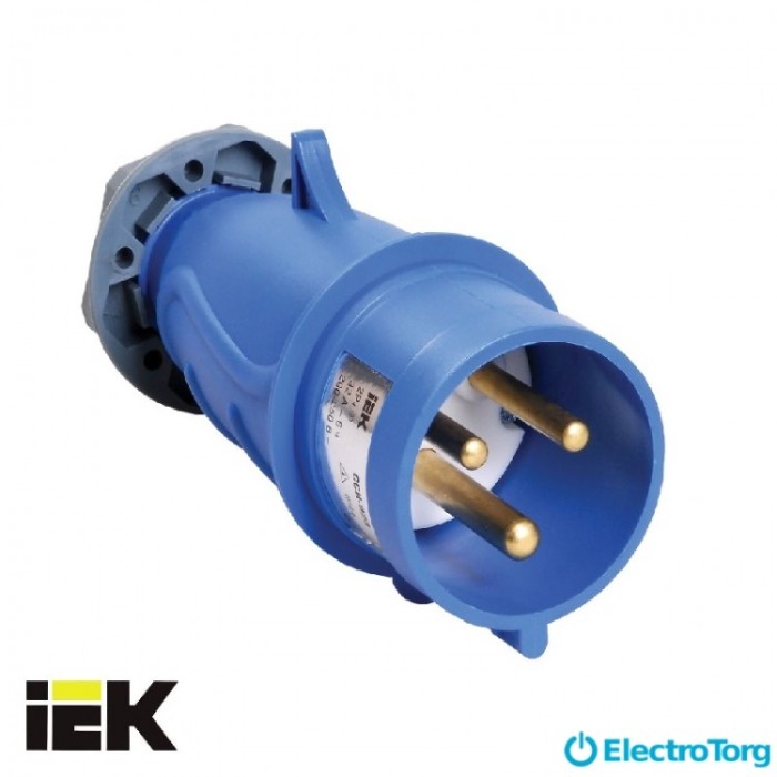 купить купить Вилка переносная ССИ-023 32А-6ч/200-250В 2Р+РЕ IP44 MAGNUM ИЭК(IEK)  