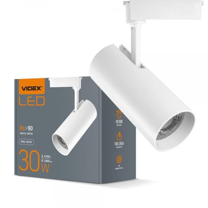 купить купить LED светильник трековый 30W 4100K белый VIDEX  