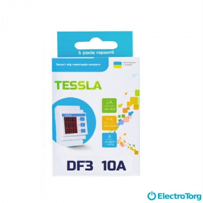 купить купить Реле напряжения DF3 10А Tessla  