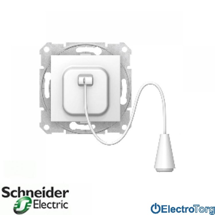 купить купить Кнопочный выключатель на шнурке белый Sedna Schneider Electric (Шнайдер Электрик)  