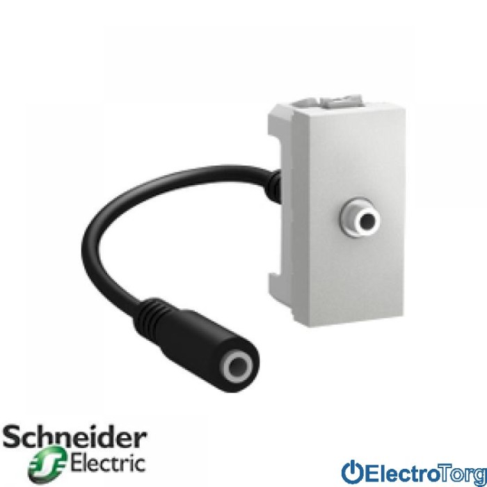 Коннектор Mini-jack алюминиевый Unica Schneider