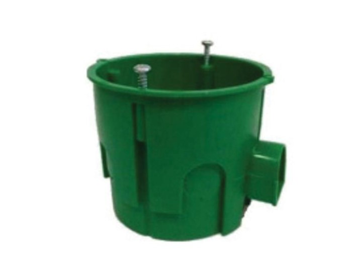 Коробка д/уст. розеток/вимик., бетон/цегла, D68, h 60мм, &amp;quot;е&amp;quot;, наборна, зелена