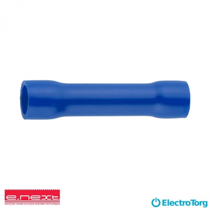 купить купить Гильза соединительная изолированная  e.splice.stand.rvt.2.blue 1,5-2,5 кв.мм, синяя E-next  