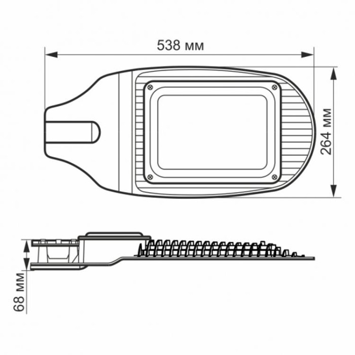 купить купить LED уличный фонарь 100W 5000K VIDEX  