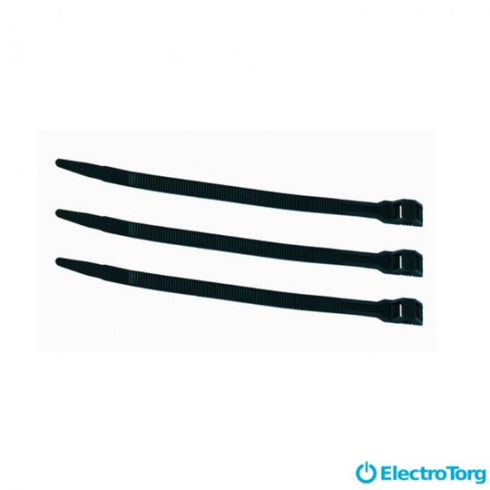 купить купить Кабельная стяжка (хомут) e.ct.stand.60.3.black (100шт), черная e-next  