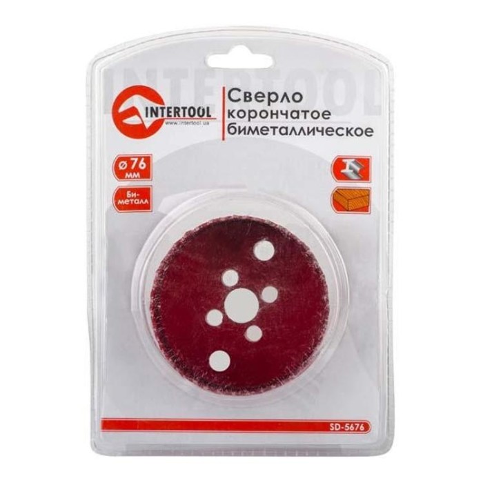 купить купить Коронка по металлу биметаллическая 76 мм INTERTOOL SD-5676  