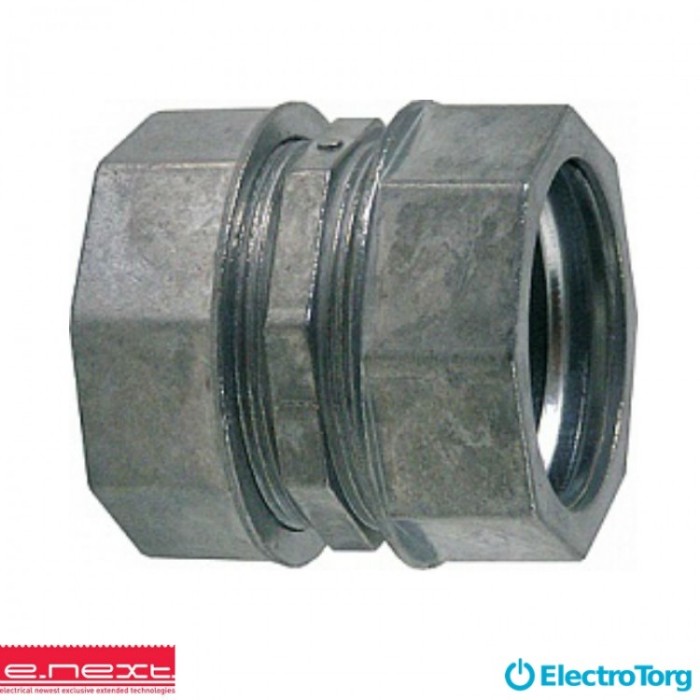 купить купить Соединитель металлический e.industrial.pipe.connect.collet.1-1/2, цанговый E-next  
