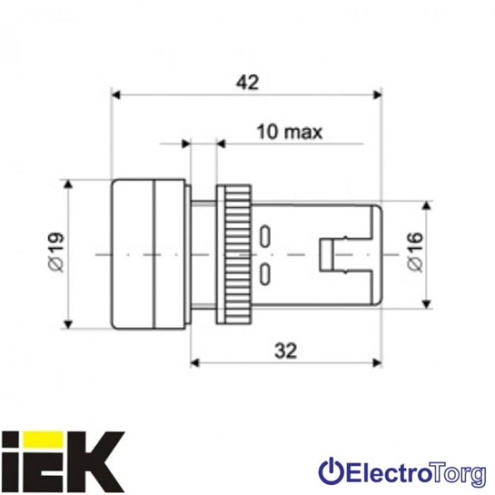 купить купить Лампа AD16DS LED-матрица d16мм белый 230В AC ИЭК  
