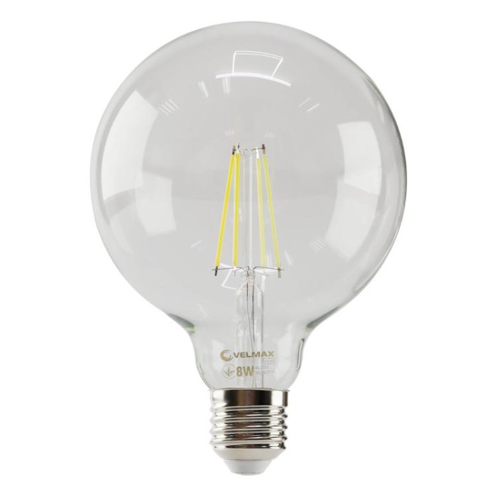 купить купить LED лампа V-Filament-G125 8W E27 4100K 800Lm VELMAX (Велмакс)  