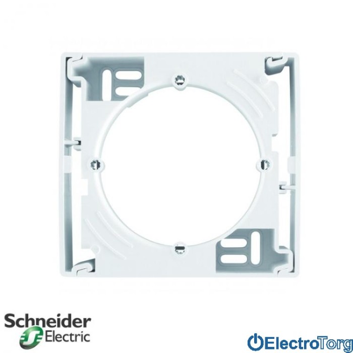 Коробка для наружного монтажа 1-постовая белая Asfora Schneider Electric (Шнайдер Электрик)