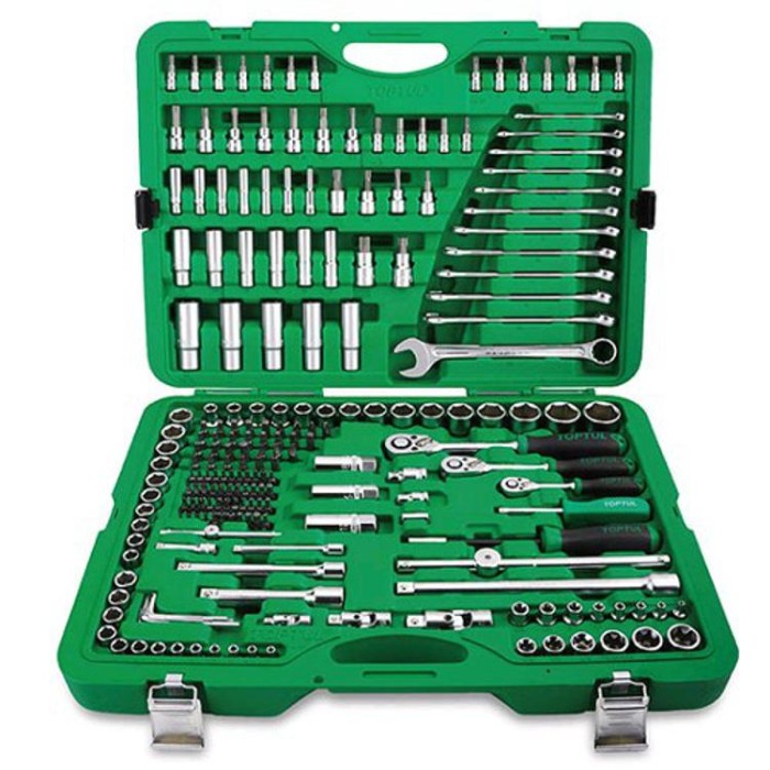 Профессиональный набор инструмента 1/4&amp;quot;, 3/8&amp;quot;, 1/2&amp;quot; 216ед. TOPTUL GCAI216R