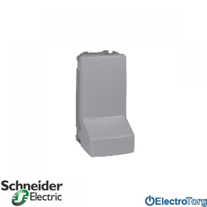 Адаптер вывода кабеля 1-модульный белый Unica Schneider