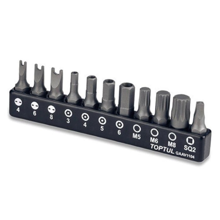 купить купить Набор бит для шуруповерта TOPTUL 1/4&quot; 11ед. GAAV1104  