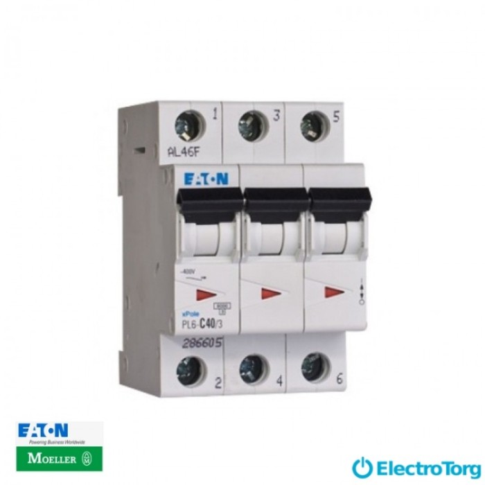 купить купить Автоматический выключатель HL6-C10/3 Moeller Eaton  