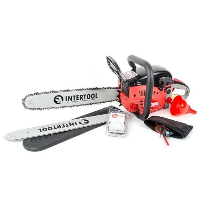 купить купить Мотопила цепная, 2.0кВт/2.7 HP, шина-45 см, цепь 3/8&quot;INTERTOOL DT-2210  