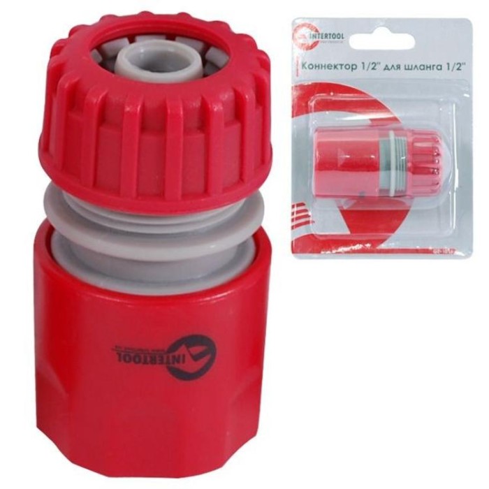 купить купить Коннектор 1/2&quot;для шланга 1/2&quot;INTERTOOL GE-1016  