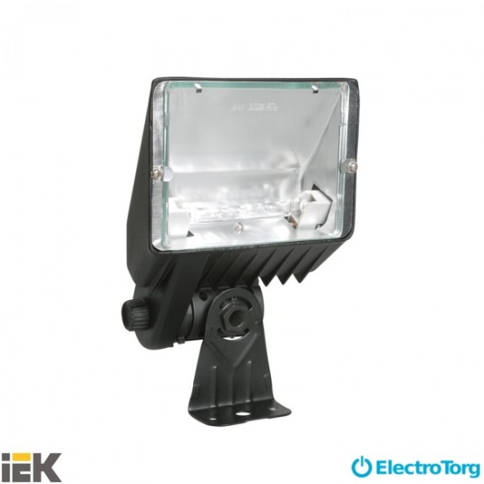 Прожектор ИО300К галогенный  черный IP33  ИЭК (IEK)