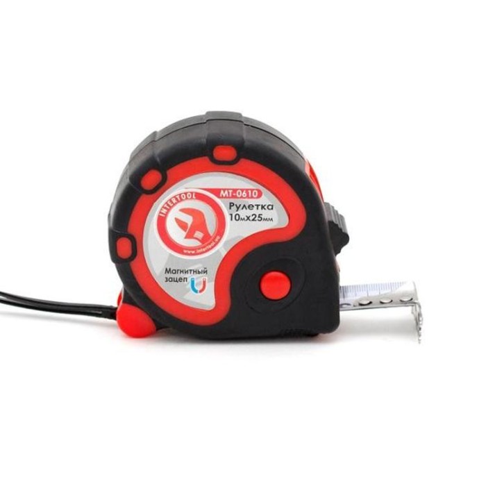 купить купить Рулетка с металлическим полотном 10 м x 25,0 мм INTERTOOL MT-0610  