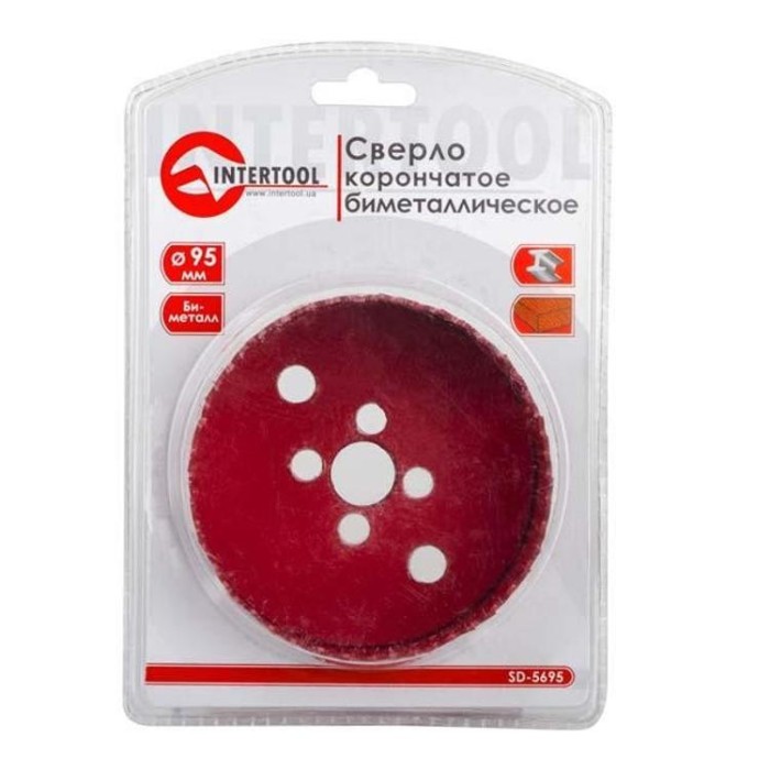 купить купить Коронка по металлу биметаллическая 95 мм INTERTOOL SD-5695  